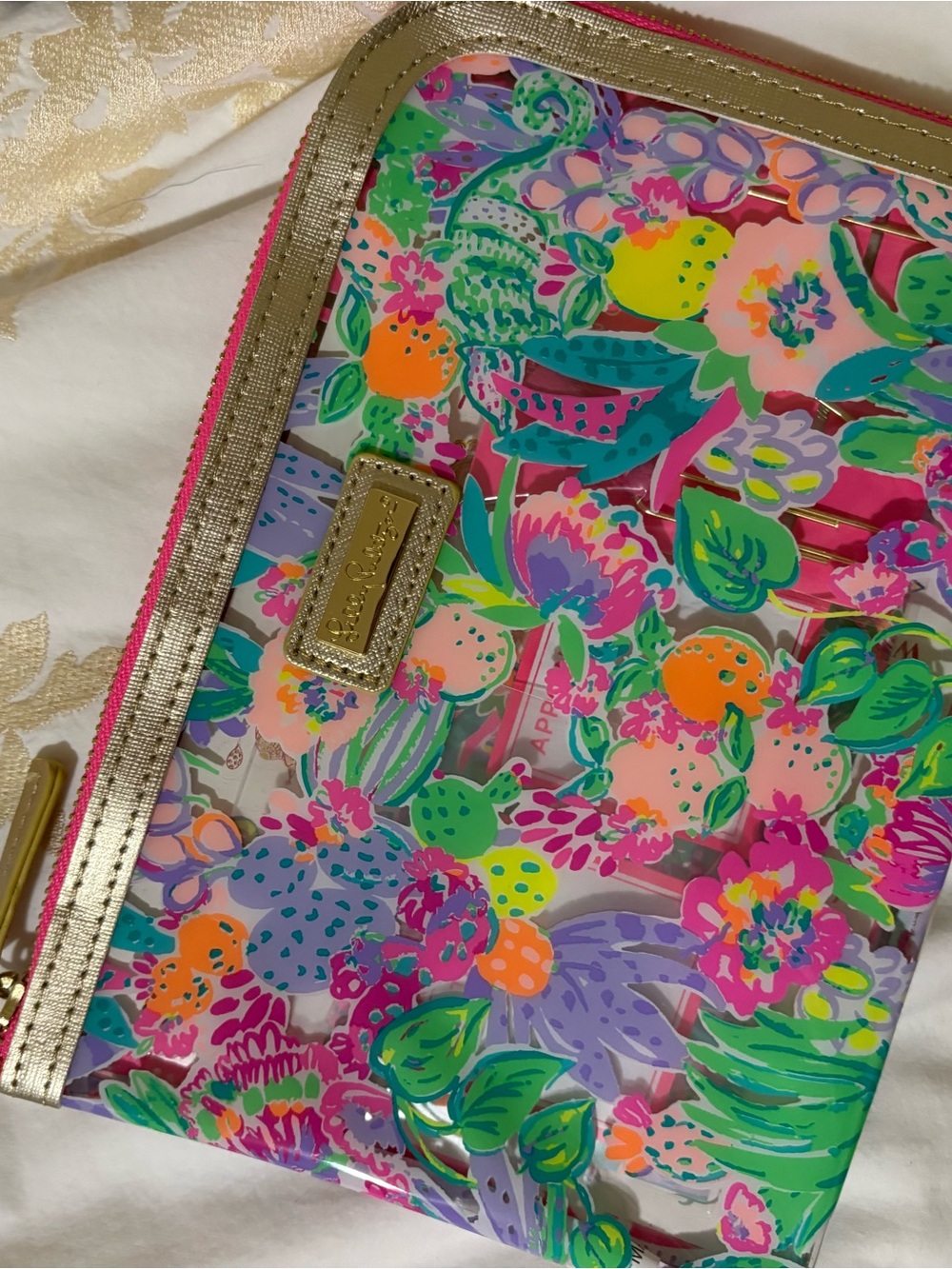 New Without Tags Lilly Pulitzer Colorful Pouch with Planner Accessories